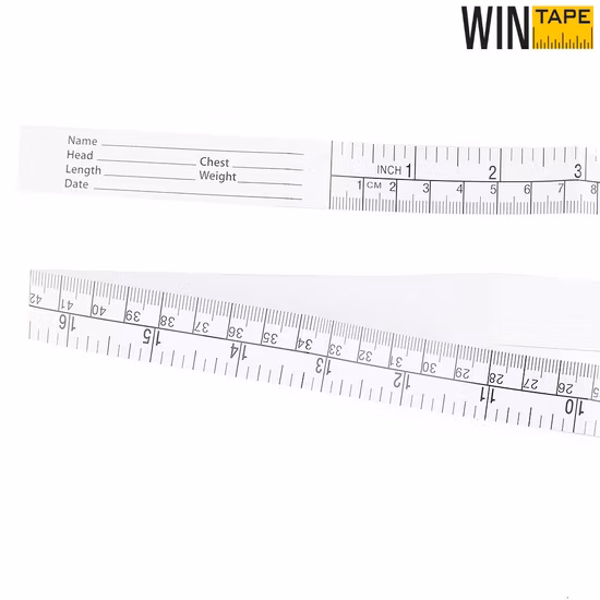 1m Disposable Paper Medical Measuring Tape for Hospital in Stock