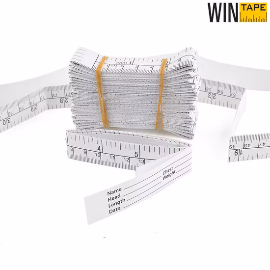 1m Disposable Paper Medical Measuring Tape for Hospital in Stock