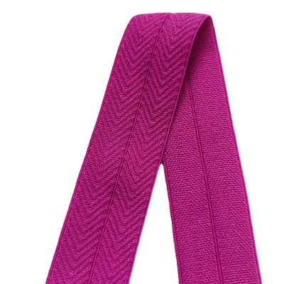 Banda de nailon plegable elástica de 2 cm de alto estiramiento para ropa interior