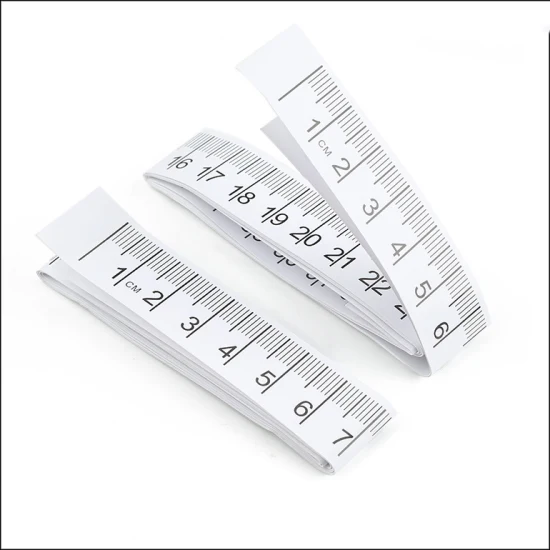 1,5 M 60 pulgadas * 20 mm cintas métricas médicas de papel desechables que miden la cinta médica del hospital para el bebé